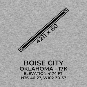 17k boise city ok t shirt, Gray