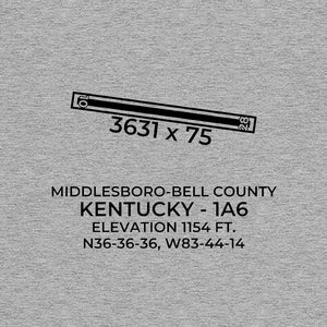 1a6 middlesboro ky t shirt, Gray