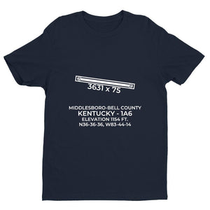 1a6 middlesboro ky t shirt, Navy