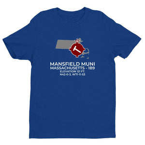 1B9 facility map in MANSFIELD; MASSACHUSETTS, Royal Blue