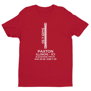 1c1 paxton il t shirt, Red