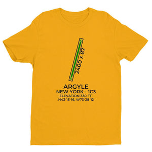 1c3 argyle ny t shirt, Yellow