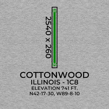 Load image into Gallery viewer, 1c8 rockford il t shirt, Gray