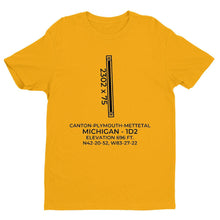Load image into Gallery viewer, 1d2 plymouth mi t shirt, Yellow