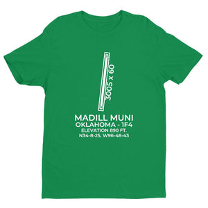 1f4 madill ok t shirt, Green