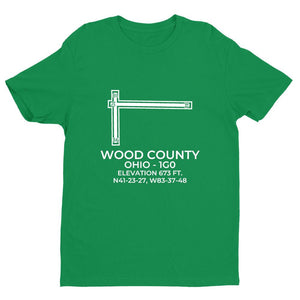 1g0 bowling green oh t shirt, Green