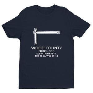 1g0 bowling green oh t shirt, Navy