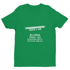 1g1 elyria oh t shirt, Green