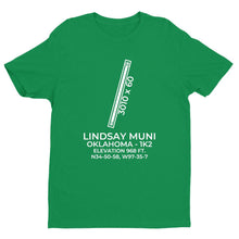 Load image into Gallery viewer, 1k2 lindsay ok t shirt, Green