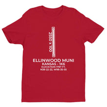Load image into Gallery viewer, 1k6 ellinwood ks t shirt, Red