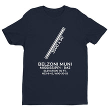 Load image into Gallery viewer, 1m2 belzoni ms t shirt, Navy