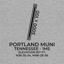Load image into Gallery viewer, 1m5 portland tn t shirt, Gray
