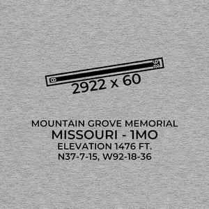 1mo mountain grove mo t shirt, Gray