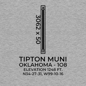 1o8 tipton ok t shirt, Gray