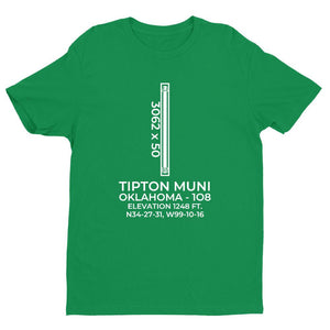 1o8 tipton ok t shirt, Green