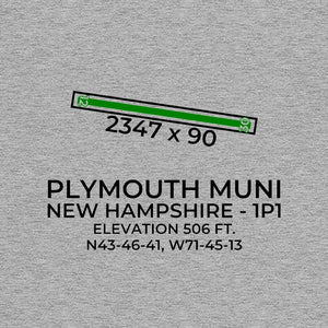 1p1 plymouth nh t shirt, Gray