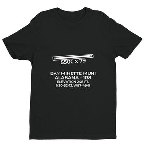 1r8 bay minette al t shirt, Black