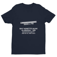 Load image into Gallery viewer, 1r8 bay minette al t shirt, Navy