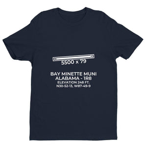 1r8 bay minette al t shirt, Navy