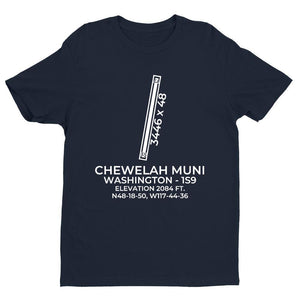 1s9 chewelah wa t shirt, Navy