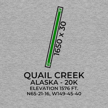 Load image into Gallery viewer, 20k quail creek ak t shirt, Gray