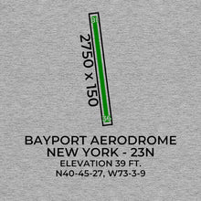 Load image into Gallery viewer, 23n bayport ny t shirt, Gray