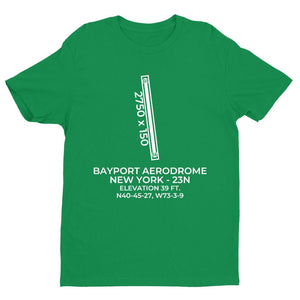 23n bayport ny t shirt, Green