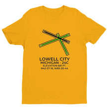 Load image into Gallery viewer, 24c lowell mi t shirt, Yellow