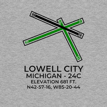 Load image into Gallery viewer, 24c lowell mi t shirt, Gray