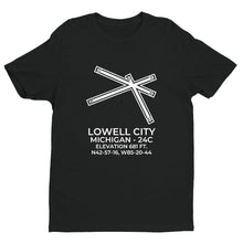 Load image into Gallery viewer, 24c lowell mi t shirt, Black