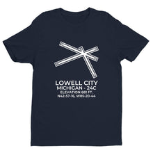 Load image into Gallery viewer, 24c lowell mi t shirt, Navy