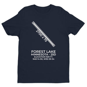 25d forest lake mn t shirt, Navy