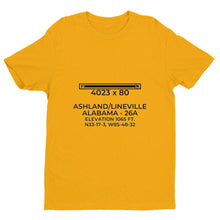 Load image into Gallery viewer, 26a ashland lineville al t shirt, Yellow