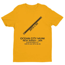 Load image into Gallery viewer, 26n ocean city nj t shirt, Yellow