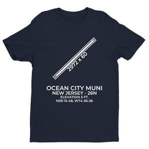 26n ocean city nj t shirt, Navy
