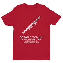 Load image into Gallery viewer, 26n ocean city nj t shirt, Red