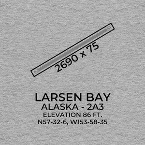2a3 larsen bay ak t shirt, Gray