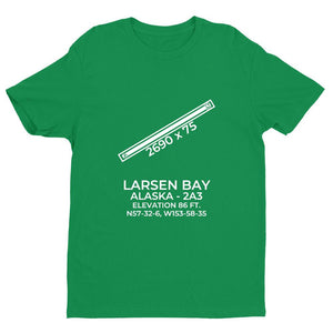 2a3 larsen bay ak t shirt, Green