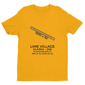 2ak lime village ak t shirt, Yellow