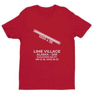 2ak lime village ak t shirt, Red