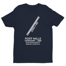 Load image into Gallery viewer, 2b9 post mills vt t shirt, Navy