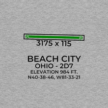 Load image into Gallery viewer, 2d7 beach city oh t shirt, Gray