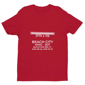 2d7 beach city oh t shirt, Red