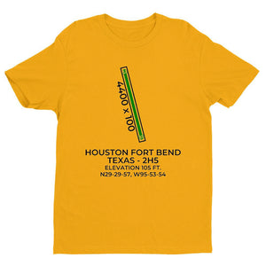 2h5 houston tx t shirt, Yellow