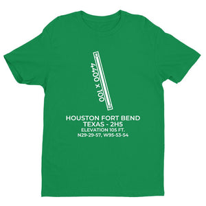 2h5 houston tx t shirt, Green