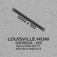 Load image into Gallery viewer, 2j3 louisville ga t shirt, Gray