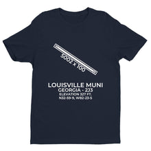 Load image into Gallery viewer, 2j3 louisville ga t shirt, Navy