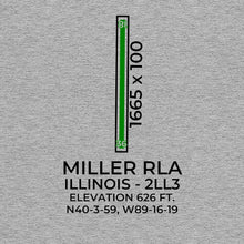 Load image into Gallery viewer, 2ll3 lincoln il t shirt, Gray
