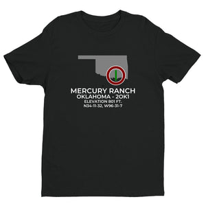 MERCURY RANCH near MILBURN; OKLAHOMA (2OK1) T-Shirt