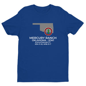 MERCURY RANCH near MILBURN; OKLAHOMA (2OK1) T-Shirt